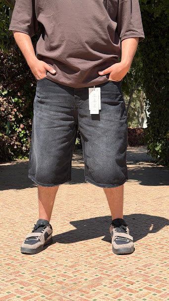 Urban Baggy Jean Shorts - Loose Fit Streetwear